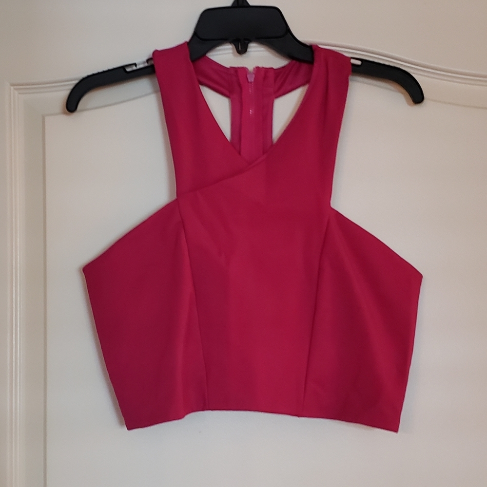 Magenta crop top